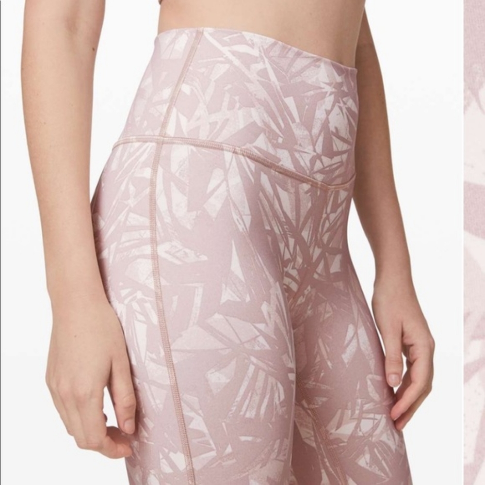 lululemon athletica High-Rise Pale Pink Printed Leggings